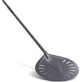 Turning Pizza Peel, 9 Inch Aluminum Perforated Pizza Peel, Round Pizza