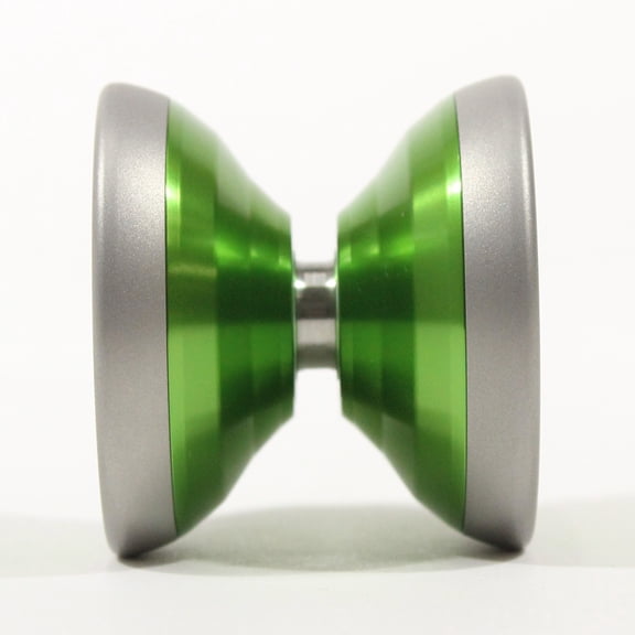 Turning Point MGB Yo-Yo - Bi-Metal - Hiroyasu Ishihara Signature YoYo (Green with Blasted Silver Rims)