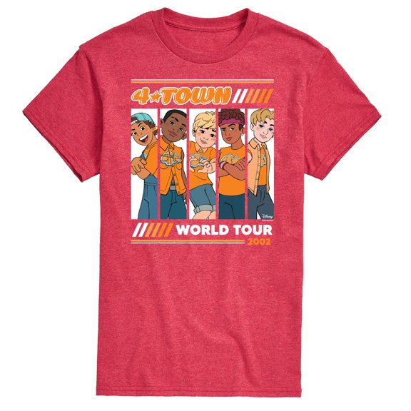 Turning Red - 4 Town 2002 Tour - Men's Short Sleeve Graphic T-Shirt