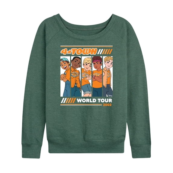 Turning Red - 4 Town 2002 Tour - Women's Lightweight French Terry Long Sleeve Shirt