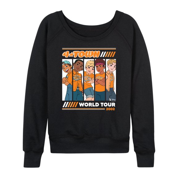 Turning Red - 4 Town 2002 Tour - Women's Lightweight French Terry Long Sleeve Shirt