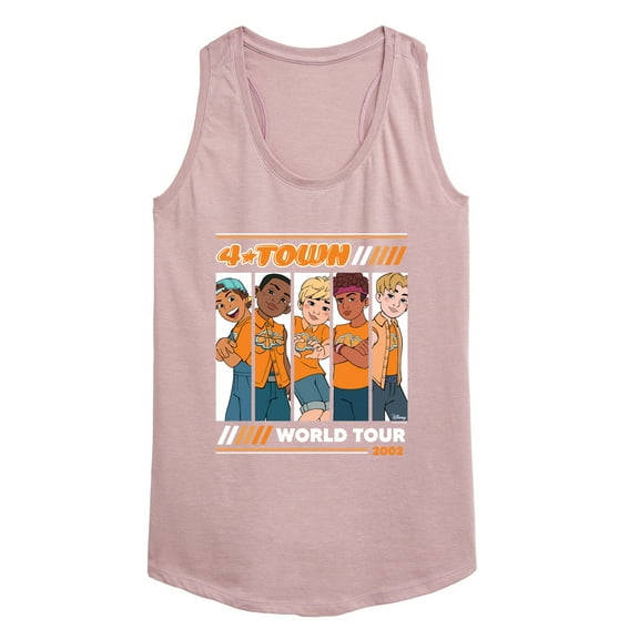 Turning Red - 4 Town 2002 Tour - Women's Racerback Tank Top