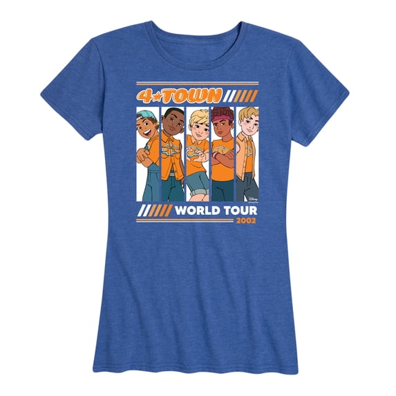 Turning Red - 4 Town 2002 Tour - Women's Short Sleeve Graphic T-Shirt