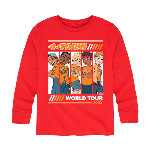 Turning Red - 4 Town 2002 Tour - Youth Long Sleeve Graphic T-Shirt