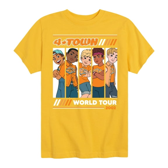 Turning Red - 4 Town 2002 Tour - Youth Short Sleeve Graphic T-Shirt