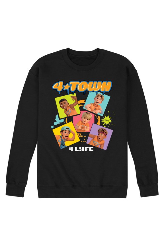 - 4 Town 4 Lyfe - Men's Crew Neck Fleece Pullover
