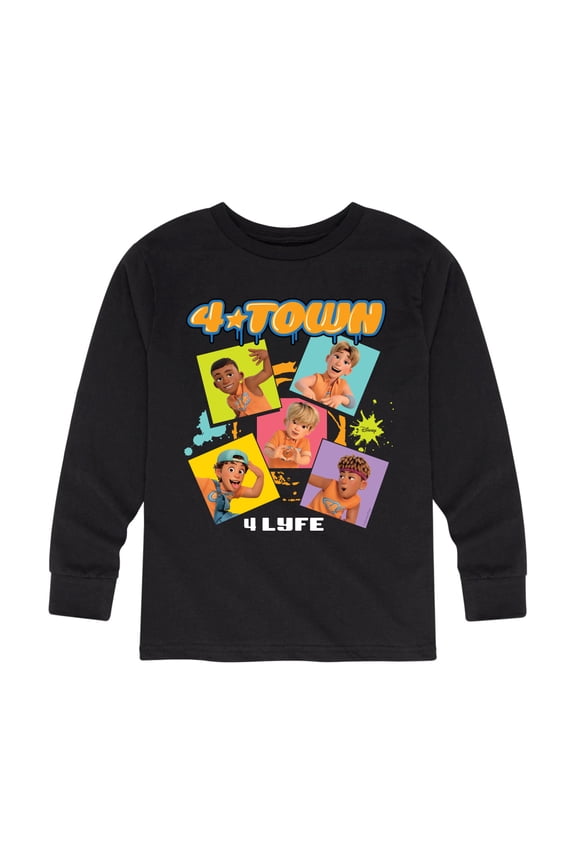 - 4 Town 4 Lyfe - Youth Long Sleeve Graphic T-Shirt