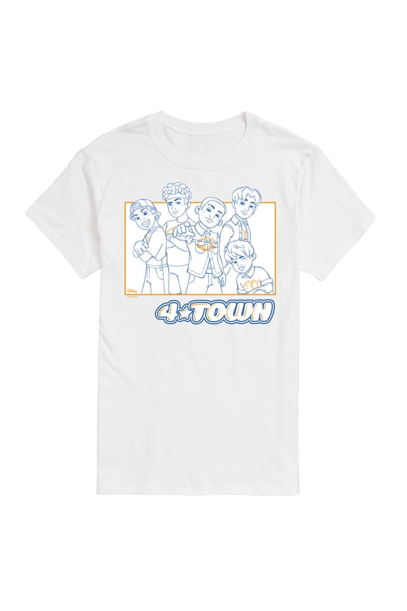 - 4 Town Outlines - Men's Short Sleeve Graphic T-Shirt