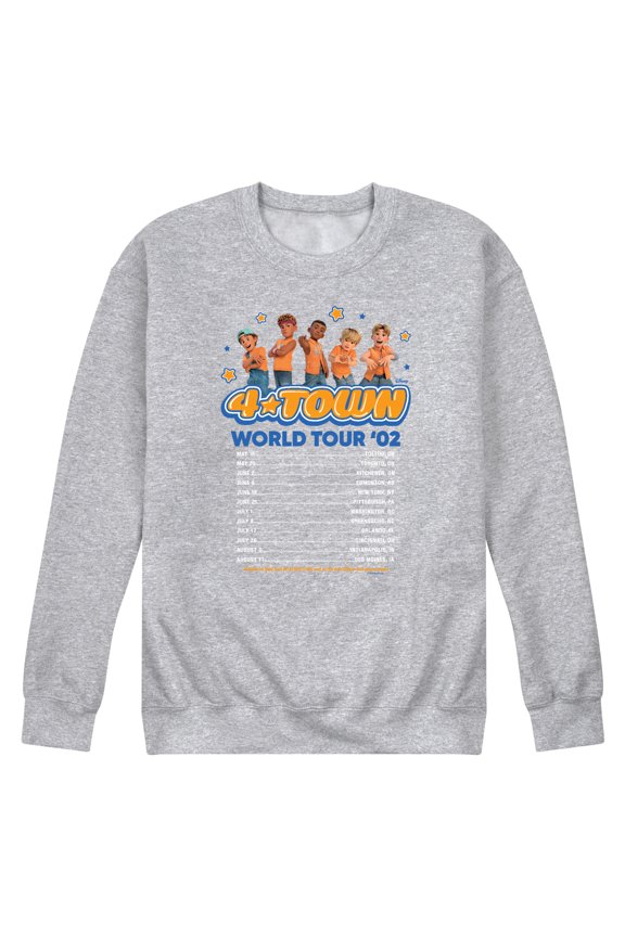 - 4 Town World Tour - Men's Crew Neck Fleece Pullover