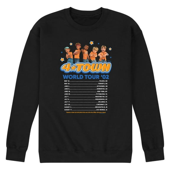 Turning Red - 4 Town World Tour - Men's Crew Neck Fleece Pullover