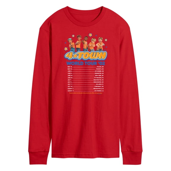 Turning Red - 4 Town World Tour - Men's Long Sleeve T-Shirt