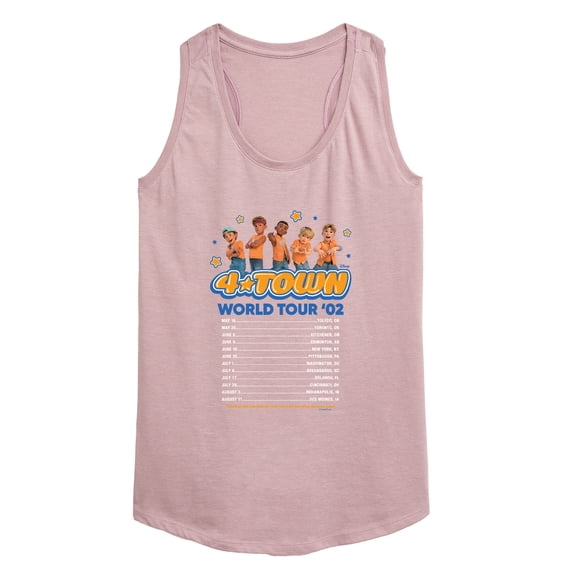 Turning Red - 4 Town World Tour - Women's Racerback Tank Top