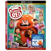 Turning Red (4K Ultra HD + Blu-ray + Digital Code) Walmart Exclusive with Collectable Pin