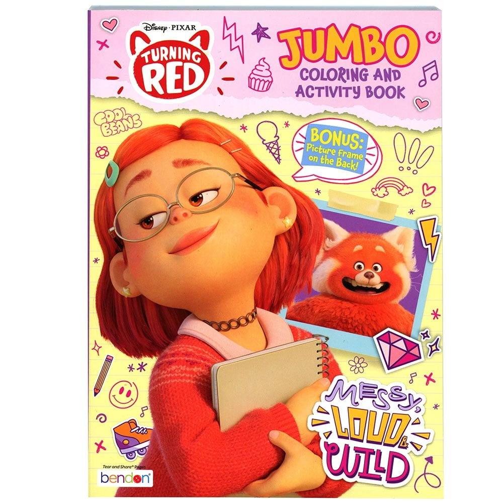 Turning Red 80pg Coloring and Activity Book - Walmart.com