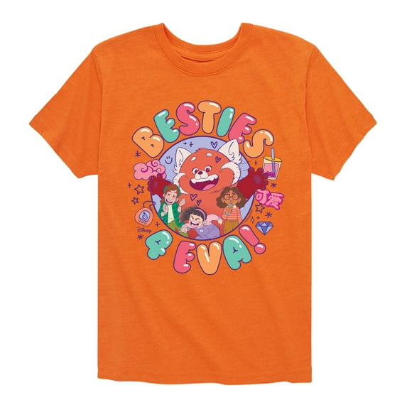 Turning Red - Besties 4 Eva - Youth Short Sleeve Graphic T-Shirt