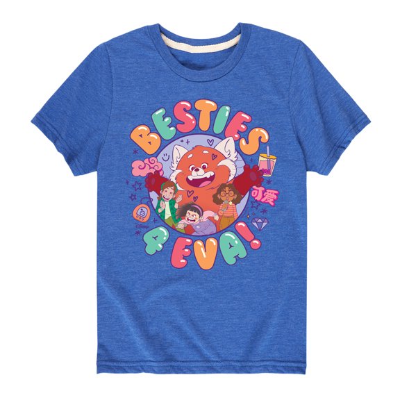 Turning Red - Besties 4 Eva - Youth Short Sleeve Graphic T-Shirt