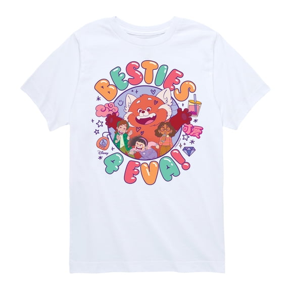 Turning Red - Besties 4 Eva - Youth Short Sleeve Graphic T-Shirt