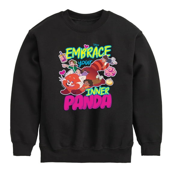 Turning Red - Embrace Your Inner Panda - Youth Crewneck Fleece Sweatshirt