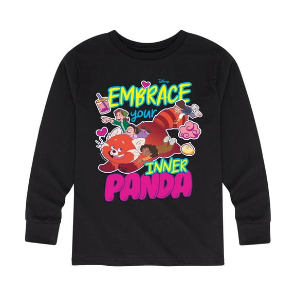 Turning Red - Embrace Your Inner Panda - Youth Long Sleeve Graphic T-Shirt