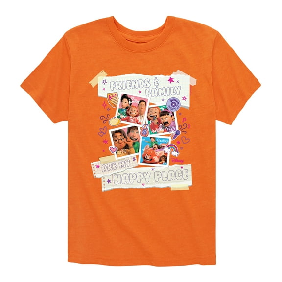 Turning Red - Friends Family Happy Place - Youth Short Sleeve Graphic T-Shirt