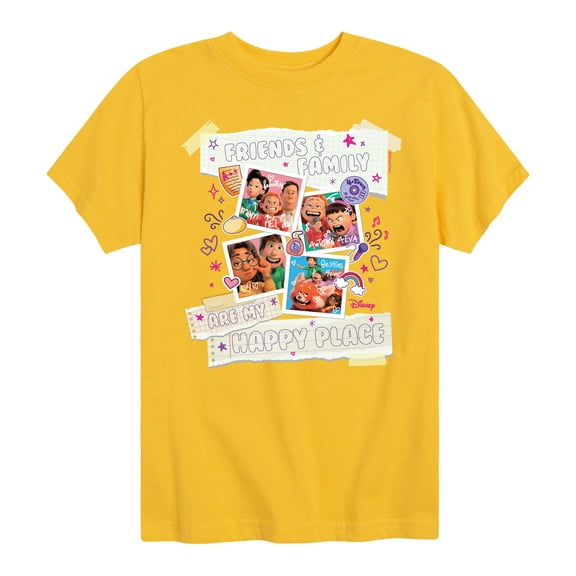 Turning Red - Friends Family Happy Place - Youth Short Sleeve Graphic T-Shirt