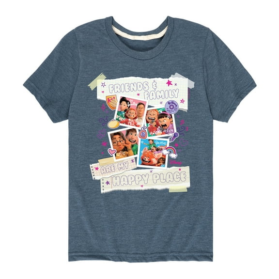 Turning Red - Friends Family Happy Place - Youth Short Sleeve Graphic T-Shirt