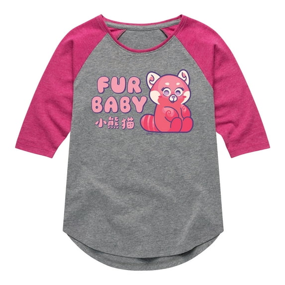 Turning Red - Fur Baby - Youth Raglan Graphic T-Shirt