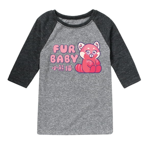 Turning Red - Fur Baby - Youth Raglan Graphic T-Shirt