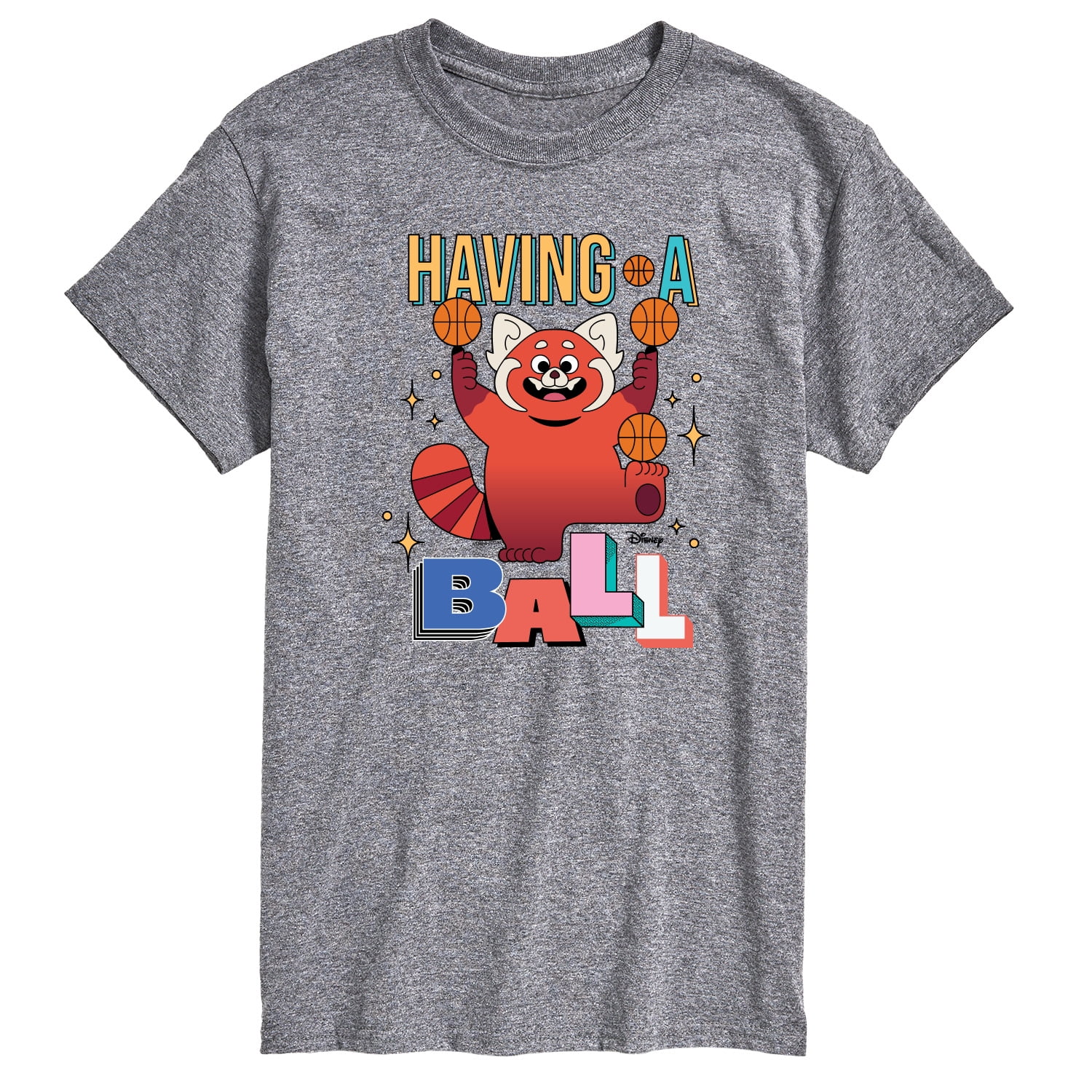 Turning Red Having A Ball Men's Short Sleeve Graphic TShirts