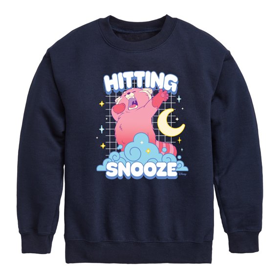 Turning Red - Hitting Snooze - Youth Crewneck Fleece Sweatshirt