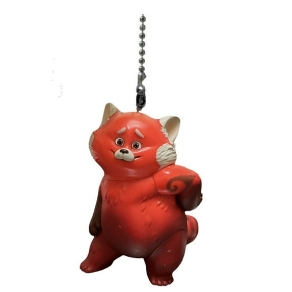 Turning Red Mei Dancing Red Panda Fan Lamp Light Pull Chain PVC Figure Figurine New