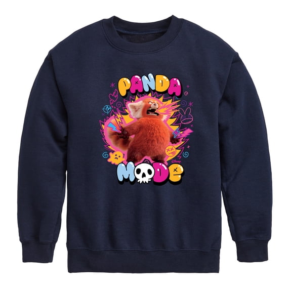 Turning Red - Panda Mode - Youth Crewneck Fleece Sweatshirt