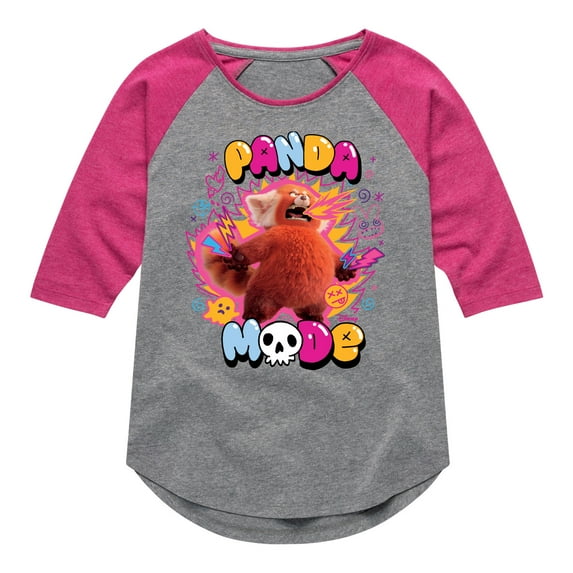 Turning Red - Panda Mode - Youth Raglan Graphic T-Shirt