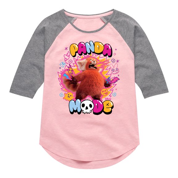 Turning Red - Panda Mode - Youth Raglan Graphic T-Shirt