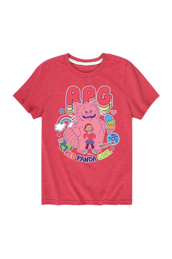 - Red Panda Girl - Youth Short Sleeve Graphic T-Shirt