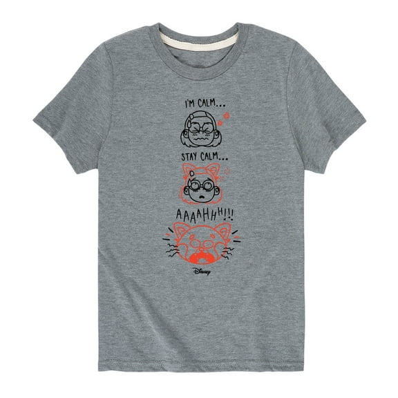 Turning Red - Stay Calm - Youth Short Sleeve Graphic T-Shirt