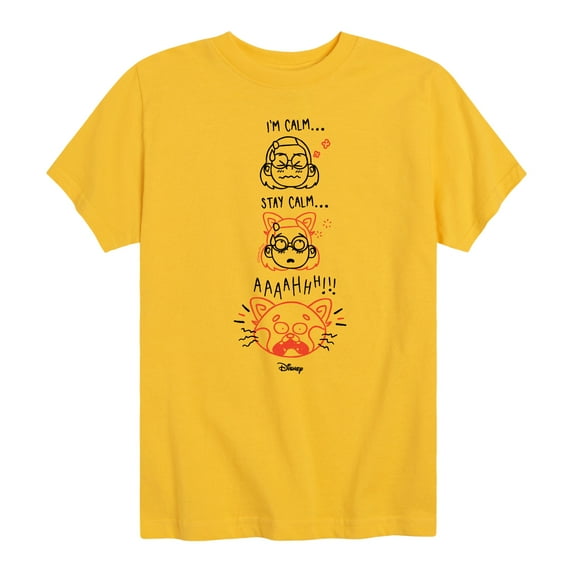 Turning Red - Stay Calm - Youth Short Sleeve Graphic T-Shirt