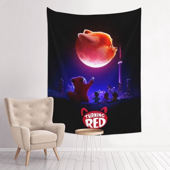 Turning R-e Tapestry Anime Poster Large Background Wall Art Bedroom Wall Decor for Birthday Party