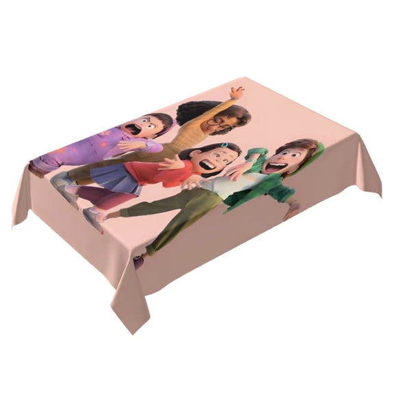 Turning Red Themed Square Tablecloth 54 * 72 Inches Durable Stylish