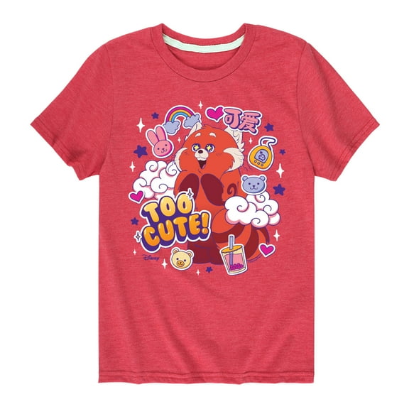 Turning Red - Too Cute Red Panda - Youth Short Sleeve Graphic T-Shirt