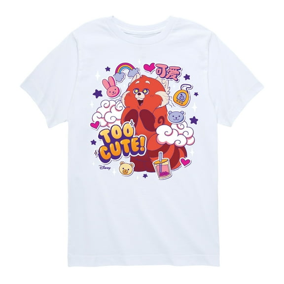 Turning Red - Too Cute Red Panda - Youth Short Sleeve Graphic T-Shirt