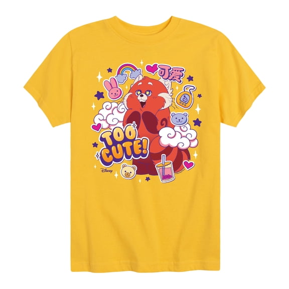 Turning Red - Too Cute Red Panda - Youth Short Sleeve Graphic T-Shirt