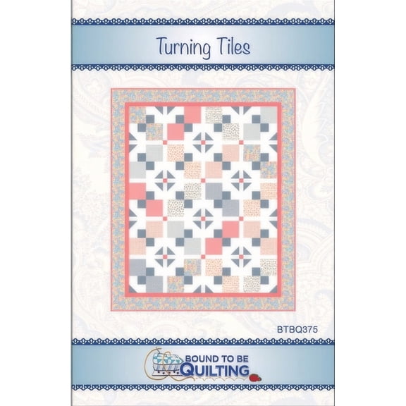 Turning Tiles Quilt Pattern by Bound to Be Quilting