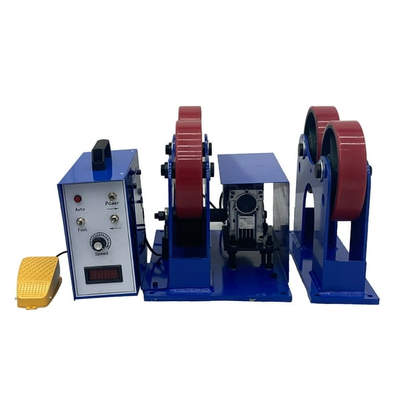 Turning Welding Rolls Holder Pipe Tank Turning Linkage Roller Rack Rotary Welding Positioner 110V 2200LBS Load Capacity Dia 50-600mm for Welding Assistant Equipment Support