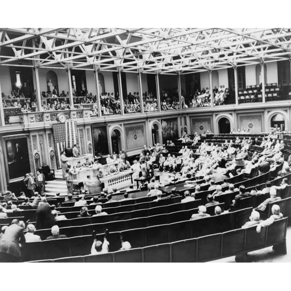 The 'Turnip Day' Session Of The Special Session Of Congress Called By President Harry Truman. He Challenged The Republican Majority Of The 'Do-Nothing Congress' To Live Up To Their Election Year
