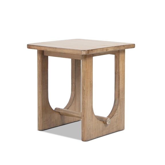 Turnkey 22" Square Side Table Antique Natural Brown Reclaimed Pine Wood