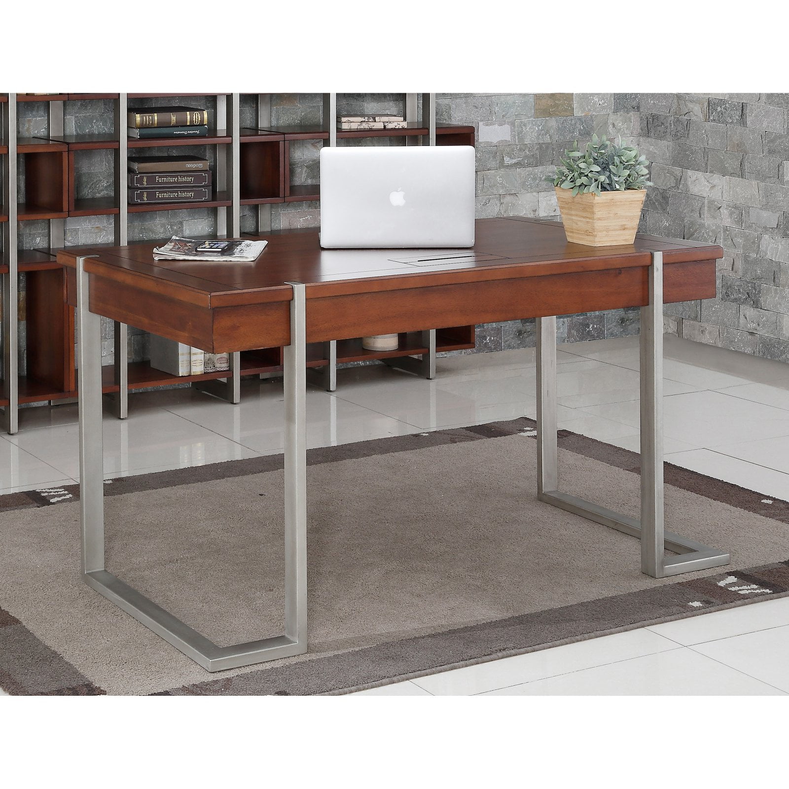 Turnkey Products Austere Antiques 54 in. Writing Desk