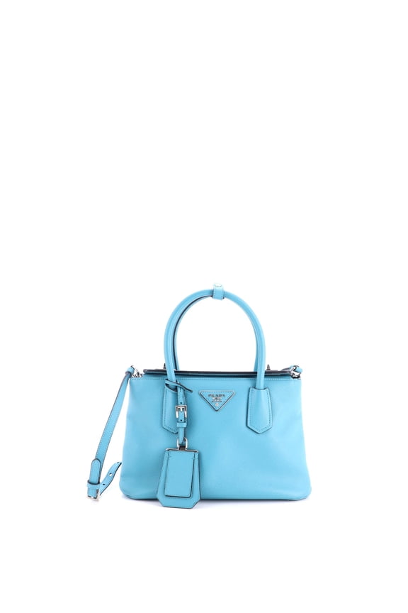 Pre-Owned Turnlock Cuir Twin Tote Saffiano Leather Mini By Rebag
