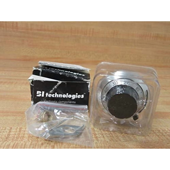 Turns Counting Dial, Analog, 15 Turns, 6.35 mm, Satin Chrome, RB Series$$Electrical