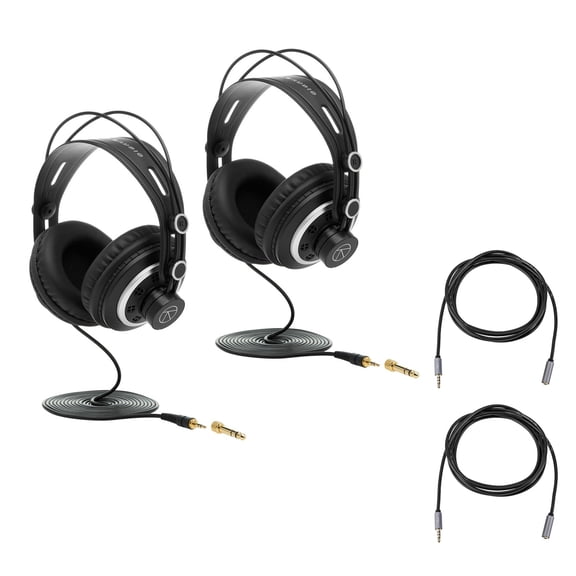 Turnstile Audio 2-Pack TAPH500 Monitoring Headphones with 10' Stereo Cables